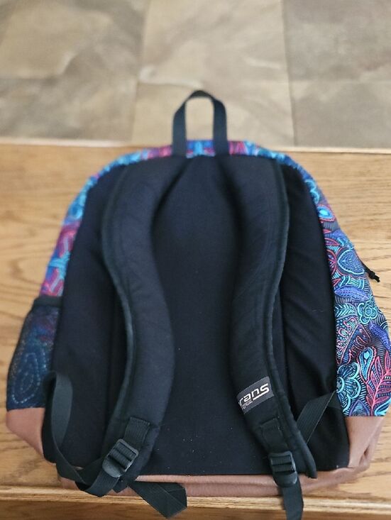 Jansport Trans Super Cool Backpack Peacock Garden School Travel Laptop main image 4